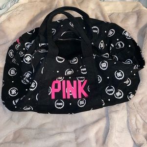 PINK weekender duffel bag